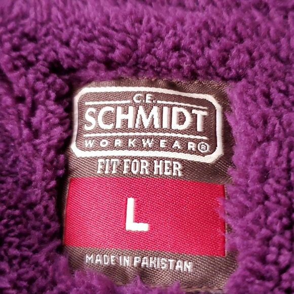 Schmidt Hoodie Purple Fleece inside Size Large - Picture 4 of 6